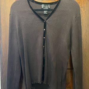 Brown Austin Silk Button Up